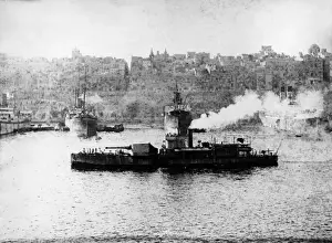 War Ship Prints: British monitor at Malta, WW1