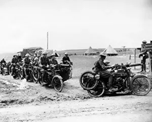 British motor machine gun battery, Western Front, WW1