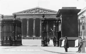 Bustling Prints: The British Museum Entrance
