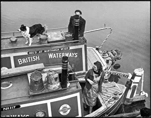 Cheshire Collection: British Narrowboat