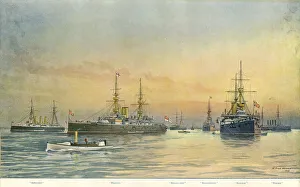 Images Dated 30th April 2018: British naval ships by W Fred Mitchell