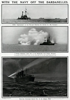 Removing Gallery: With the British navy off the Dardanelles, WW1