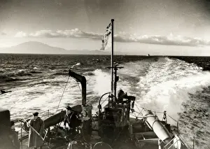 Ensign Prints: British Navy under White Ensign in Mediterranean, WW2