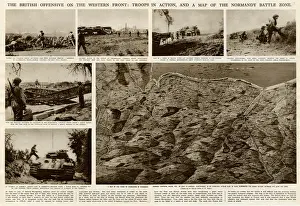 Zone Prints: British offensive on Western Front by G. H. Davis