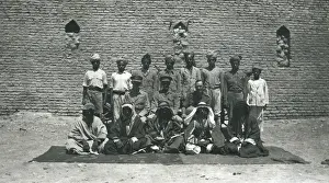 British officers with Indian soldiers and arabs, Iraq