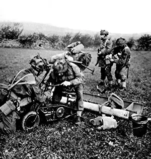 Light Weight Prints: British Paratroops on exercise in England; Second World War