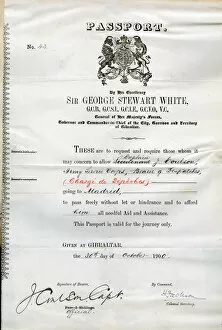Images Dated 11th August 2017: British passport from Gibraltar to Madrid