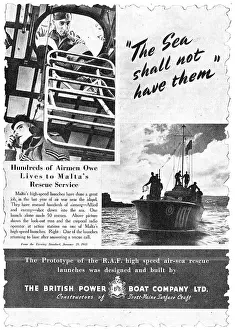 Launches Prints: British Power Boat Company Air-Sea Rescue Launches