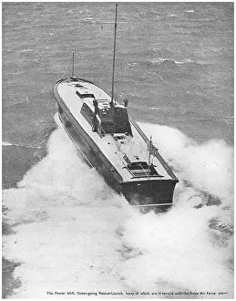 Launches Prints: British Power Boat RAF Air Sea Rescue Launches