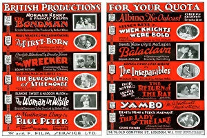 Knights Collection: British Productions films 1929 and 1930