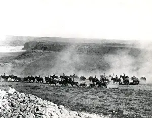 British reconnaissance at Wadi Saba, Palestine, WW1