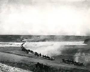 British reconnaissance at Wadi Saba, Palestine, WW1