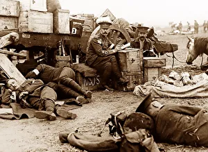British Red Cross resting during WW1
