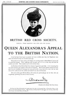 British Red Cross Society appeal by Queen Alexandra, WW1