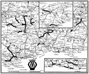 British roads damaged by military traffic, WW1
