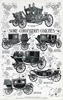 Coaches Prints: Some British Royal Coronation Coaches