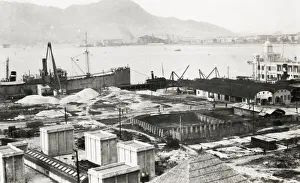 Ethnicity Prints: British Royal Navy dockyard, Kowloon Hong Kong