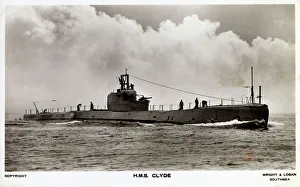 Clyde Prints: British Royal Navy HMS Submarine - Clyde