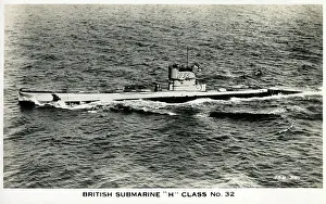 British Royal Navy HMS Submarine - H Class No.32 (H32)