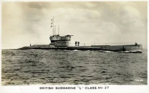 British Royal Navy HMS Submarine - L Class No.27 (L27)