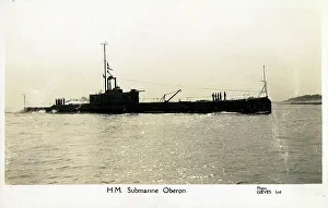 Collision Prints: British Royal Navy HMS Submarine - Oberon