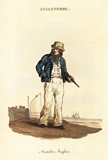 Ethnography Prints: British sailor in Lord Nelson's Navy, 1800s