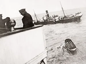 British ship, freighter Exeter City sinks North Atlantic, 1933 British ship, freighter Exeter City sinks North Atlantic, 1933