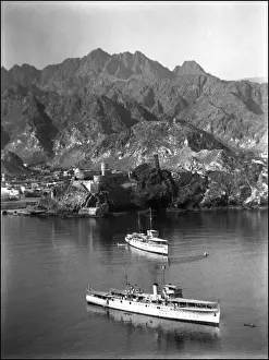 British ships at Muscat, Oman