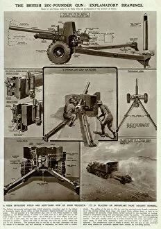 Dust Gallery: British six-pounder gun by G. H. Davis