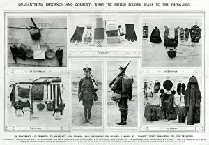 Comfort Collection: British soldier bears to the firing line WWI