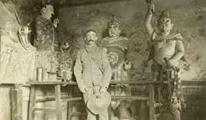 Inniskilling Prints: British soldier in Chinese temple