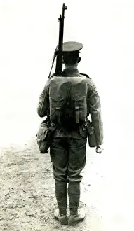 Tommy Prints: British soldier in kit issued in 1915, WW1