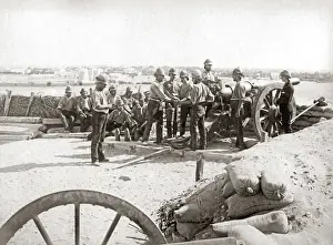 British soldiers and artillery, Egypt, circa 1880s