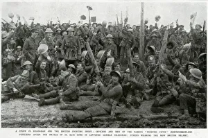 Images Dated 27th November 2017: British soldiers celebrating after Battle of St. Eloi