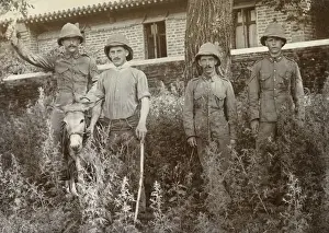 Inniskilling Prints: British soldiers with a donkey in China