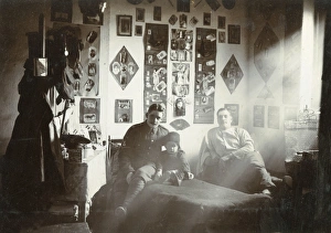 British soldiers in dorm room
