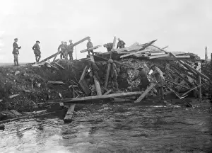 British soldiers near Peronne, Somme, WW1
