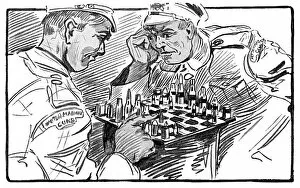 Strategy Gallery: British soldiers playing chess, WW1