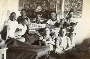 British soldiers reading Irelands Saturday Night