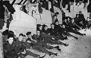 Images Dated 14th March 2012: British soldiers in stables billet, France, 1939