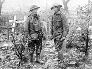Images Dated 26th August 2011: Two British soldiers on the Western Front, WW1