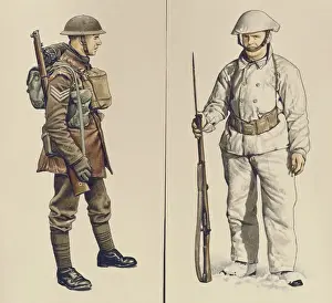 Bayonet Prints: Two British soldiers, WW1