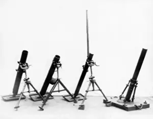 Four British Stokes Mortars, used during WW1