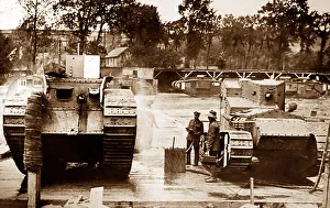 British tanks during WW1
