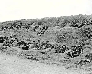 British troops away from front line, Western Front, WW1