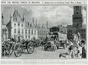 Images Dated 2nd December 2015: British troops in Bruges, 1914