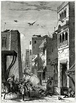 British Troops entering Multan, during the Second Anglo-Sikh War (1848-1849)