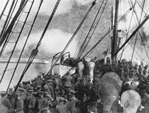 Arrival Prints: British troops in France 1914