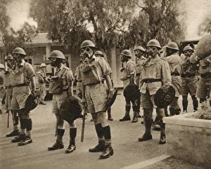 Riot Gallery: British troops in gas masks - Uprising in Nicosia