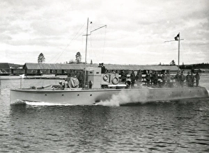 British troops on Jolly Roger gunboat, Russian Civil War British troops on Jolly Roger gunboat, Russian Civil War